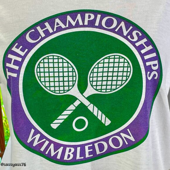 ▪️VTG▪️1990's Authentic WIMBLEDOM Cotton Unisex Graphic T-Shirt - Picture 3 of 10